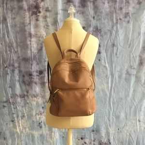 🌻Brown and Gold Faux Leather Backpack🌻